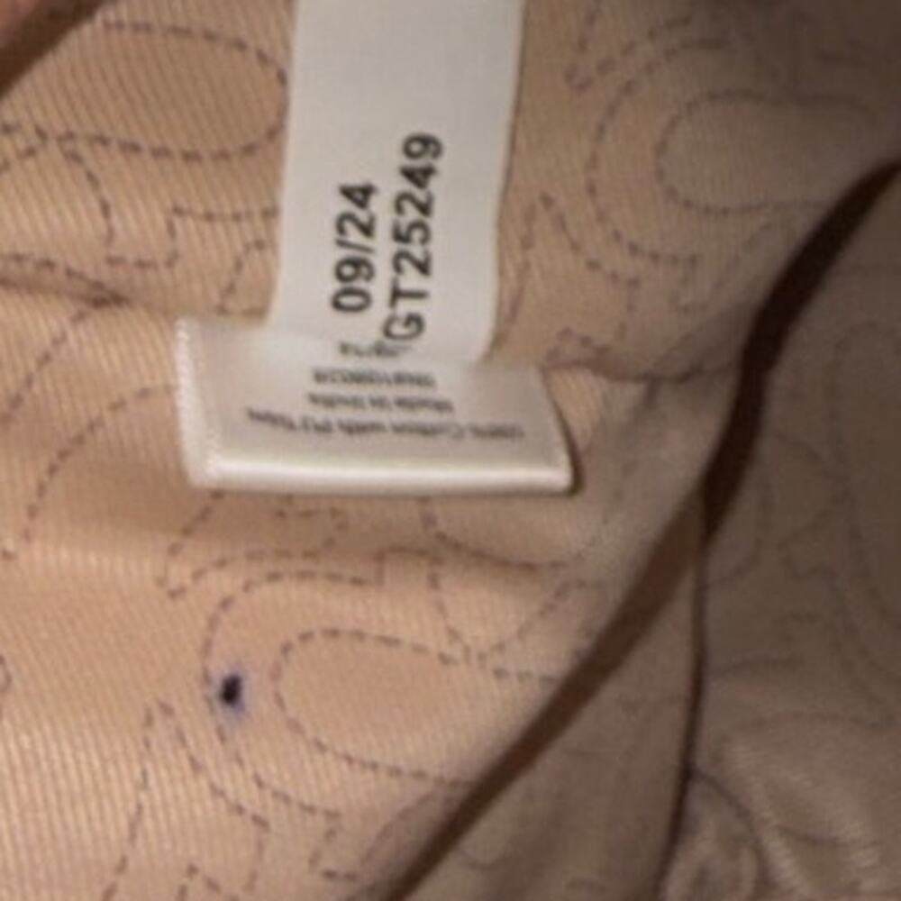 True Religion Mini Canvas Tote Bag in Cream - Picture 9 of 12